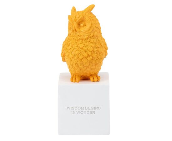 Статуетка "Owl" 25 см, помаранчева ᐒ купить на  ❤ Like7km.com.ua