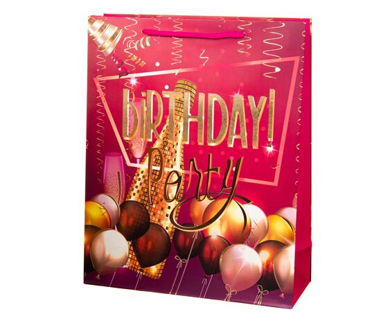 Подарочный пакет "Birthday Party" 26 * 10 * 32, изображение 2 ᐒ купить на  ❤ Like7km.com.ua