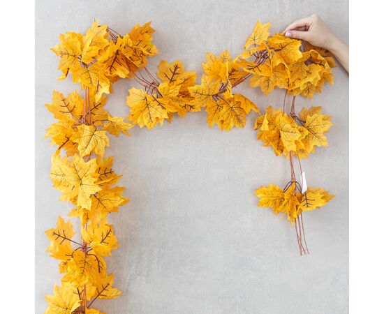 Гирлянда "Кленовые листья", 240 см, изображение 3 ᐒ купить на  ❤ Like7km.com.ua