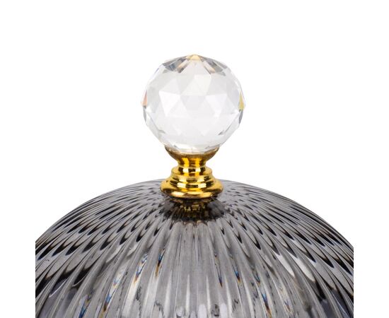 Емкость для хранения "Топаз", серая, 16 см, изображение 2 ᐒ купить на  ❤ Like7km.com.ua