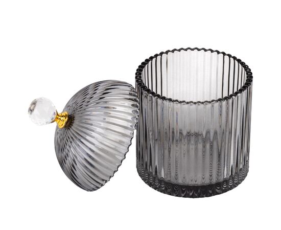 Емкость для хранения "Топаз", серая, 16 см, изображение 3 ᐒ купить на  ❤ Like7km.com.ua