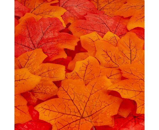 Искусственные кленовые листья "Золотая осень", оранжевые, 250 г, изображение 2 ᐒ купить на  ❤ Like7km.com.ua