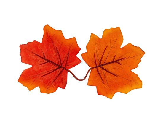 Искусственные кленовые листья "Золотая осень", оранжевые, 250 г, изображение 3 ᐒ купить на  ❤ Like7km.com.ua