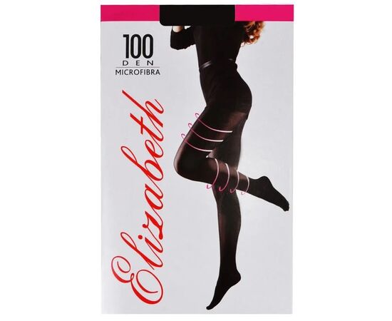 Колготки Elizabeth 100 den microfibre Cappuccino р.2 (00124) | 5 шт. ᐒ купить на  ❤ Like7km.com.ua