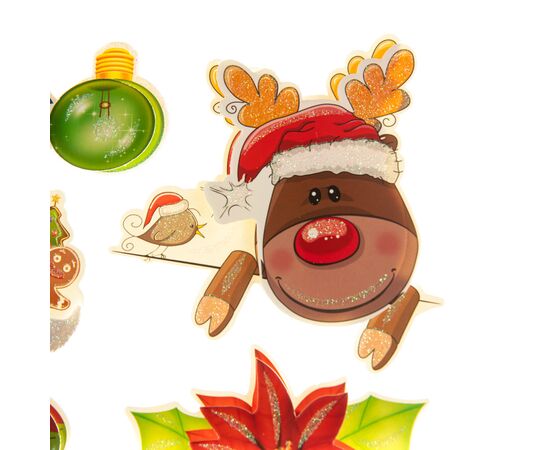 Набор наклеек "Веселый Санта" * случайный выбор дизайна, изображение 3 ᐒ купить на  ❤ Like7km.com.ua