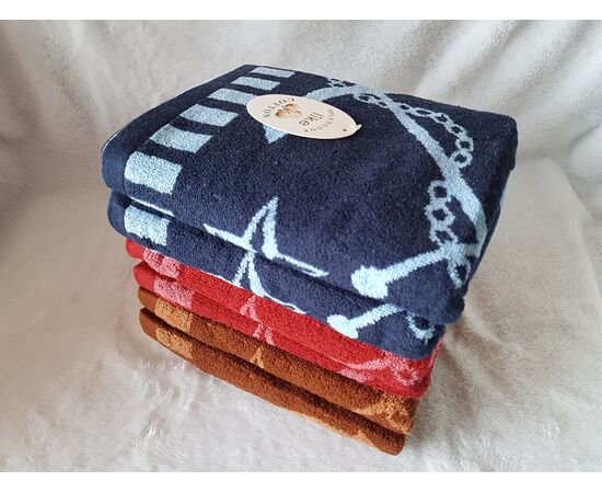 Лицевое полотенце "Якорь" Размер: 100 * 50, изображение 2 ᐒ купить на  ❤ Like7km.com.ua