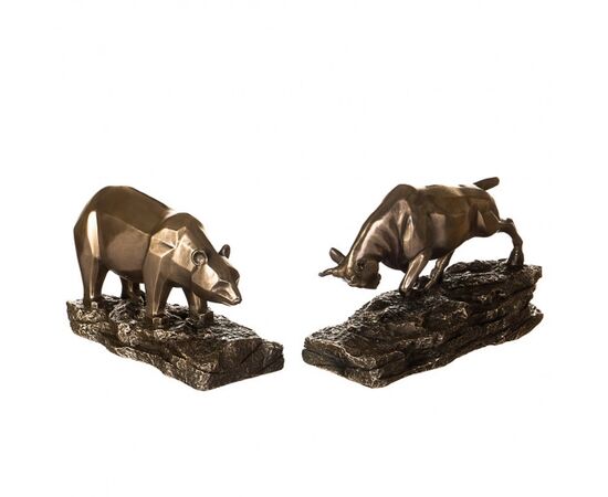 Набор статуэток "Бык и медведь" (10см) (77487Y1), изображение 3 ᐒ купить на  ❤ Like7km.com.ua