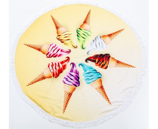 Пляжные круглое полотенца в ассортименте. Размер: 150*150, изображение 8 ᐒ купить на  ❤ Like7km.com.ua