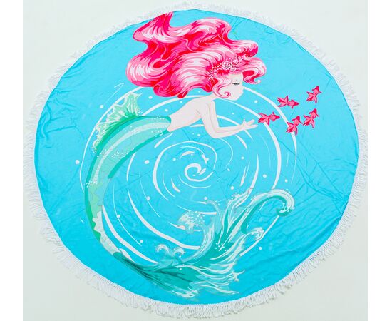 Пляжные круглое полотенца в ассортименте. Размер: 150*150, изображение 2 ᐒ купить на  ❤ Like7km.com.ua