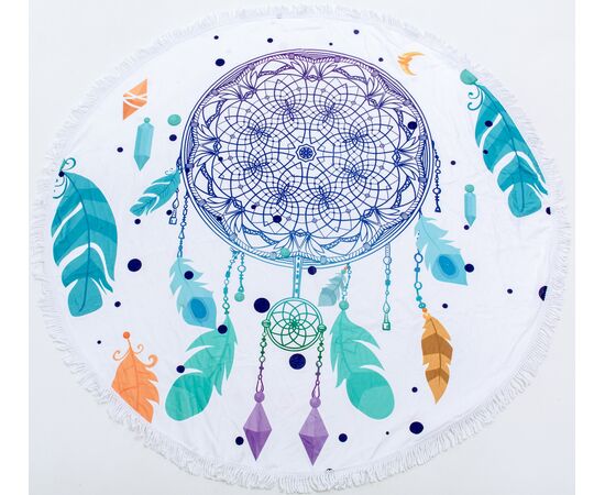 Пляжные круглое полотенца в ассортименте. Размер: 150*150, изображение 5 ᐒ купить на  ❤ Like7km.com.ua