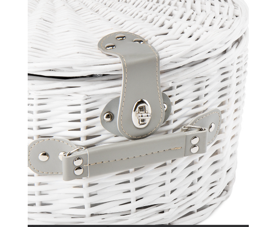 Кошик для пікніка "Релакс" на 2 особи, білий (0503-017), изображение 2 ᐒ купить на  ❤ Like7km.com.ua
