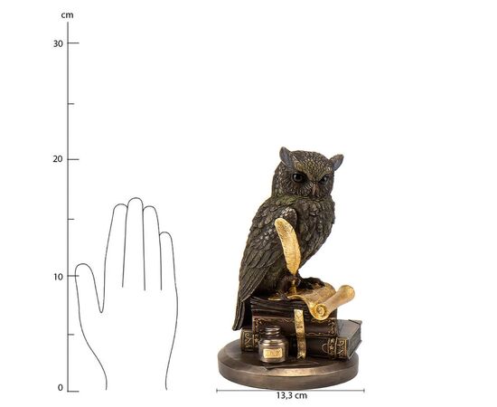 Статуэтка "Мудрая сова",  22 см VERONESE, изображение 7 ᐒ купить на  ❤ Like7km.com.ua