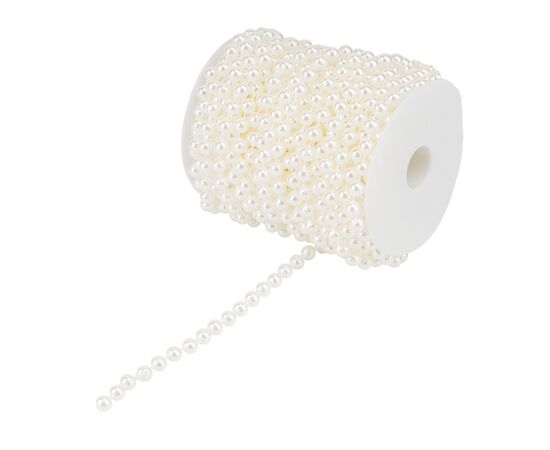 Гирлянда из бусин, белая, 15 м, изображение 4 ᐒ купить на  ❤ Like7km.com.ua