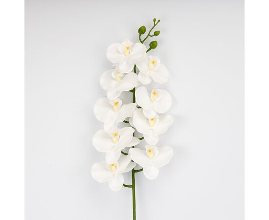 Искусственная орхидея, белая, 95 см, изображение 2 ᐒ купить на  ❤ Like7km.com.ua