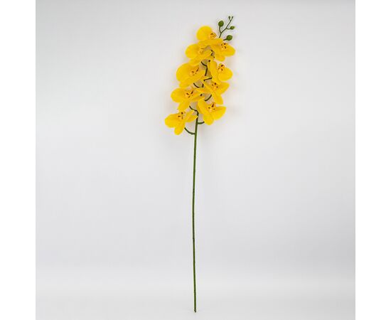 Искусственная орхидея, желтая, 95 см, изображение 4 ᐒ купить на  ❤ Like7km.com.ua