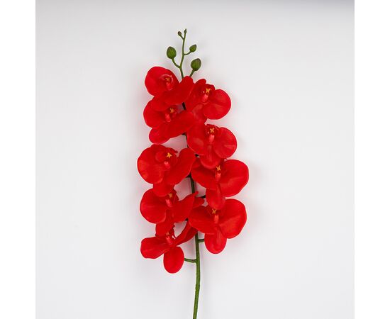 Искусственная орхидея, красная, 95 см, изображение 2 ᐒ купить на  ❤ Like7km.com.ua