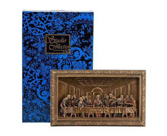 Картина-барельеф "Тайная Вечеря", 27 см VERONESE, изображение 2 ᐒ купить на  ❤ Like7km.com.ua