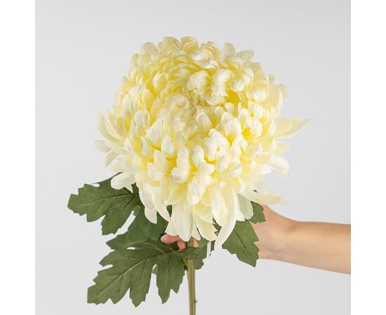 Искусственная хризантема, белая, 91 см, изображение 3 ᐒ купить на  ❤ Like7km.com.ua