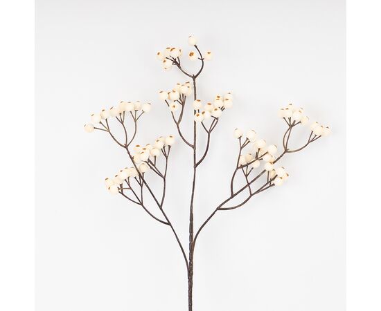 Искусственная ветвь "Белые ягодки", 62 см СПАСЕННАЯ ПОЗИЦИЯ, изображение 2 ᐒ купить на  ❤ Like7km.com.ua