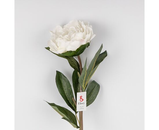 Искусственные пионы с эфектом живого прикосновения, белые, 67 см, изображение 2 ᐒ купить на  ❤ Like7km.com.ua