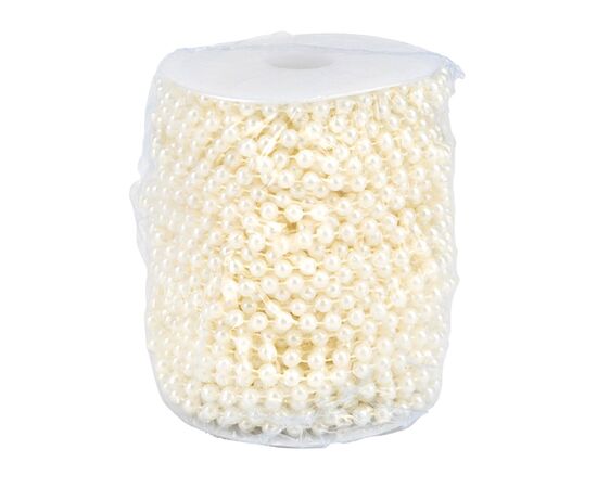 Гирлянда из бусин, кремовая, 15 м, изображение 2 ᐒ купить на  ❤ Like7km.com.ua