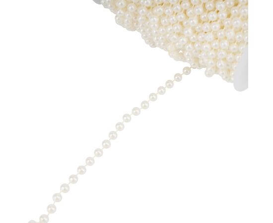 Гирлянда из бусин, кремовая, 15 м, изображение 5 ᐒ купить на  ❤ Like7km.com.ua