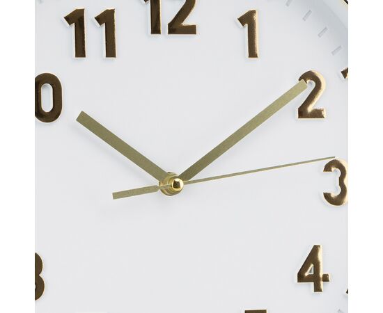 Часы "Аврора вайт", бело-золотые, 30 см, изображение 2 ᐒ купить на  ❤ Like7km.com.ua