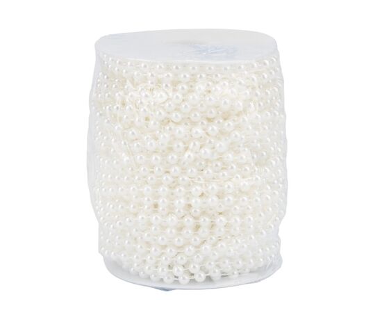 Гирлянда из бусин, белая, 15 м, изображение 2 ᐒ купить на  ❤ Like7km.com.ua