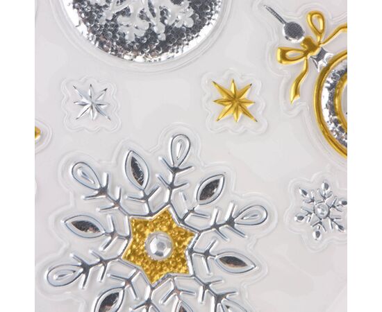 Наклейки "Золотой Новый год", изображение 2 ᐒ купить на  ❤ Like7km.com.ua