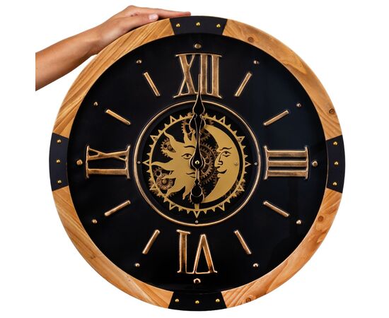 Часы "Солнце и Луна", 50 см, изображение 2 ᐒ купить на  ❤ Like7km.com.ua