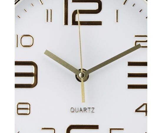 Часы "Метроном", бело-золотые, 20 см, изображение 2 ᐒ купить на  ❤ Like7km.com.ua