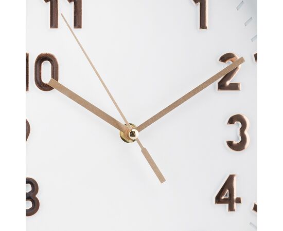 Часы "Экспанс", бело-бронзовые, 32*24 см, изображение 2 ᐒ купить на  ❤ Like7km.com.ua