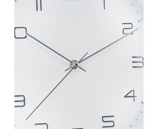 Часы "Сигма", бело-серебристые, 30 см, изображение 2 ᐒ купить на  ❤ Like7km.com.ua