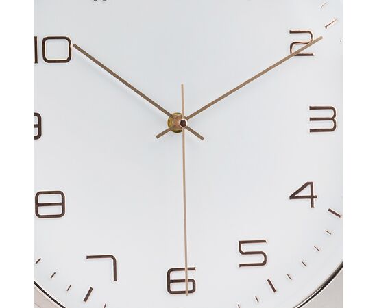 Часы "Голден так", бело-золотые, 30 см, изображение 2 ᐒ купить на  ❤ Like7km.com.ua