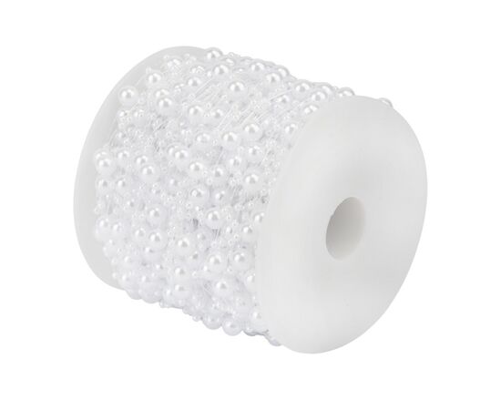 Гирлянда из бусин на леске, белая, 15 м, изображение 3 ᐒ купить на  ❤ Like7km.com.ua