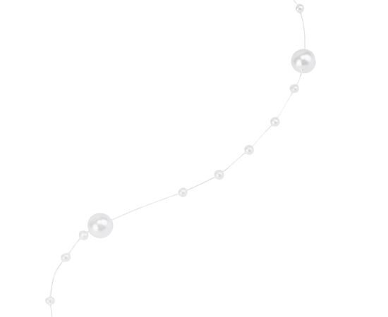 Гирлянда из бусин на леске, белая, 15 м, изображение 5 ᐒ купить на  ❤ Like7km.com.ua