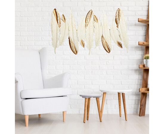 Декор настенный "Листья с позолотой", 105 см, изображение 3 ᐒ купить на  ❤ Like7km.com.ua