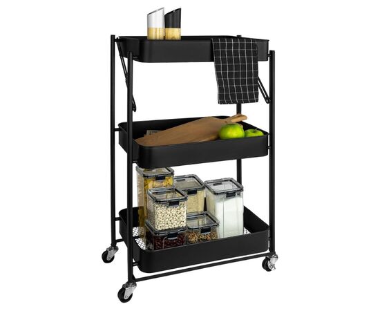 Этажерка металлическая "Пространство", черная, изображение 2 ᐒ купить на  ❤ Like7km.com.ua