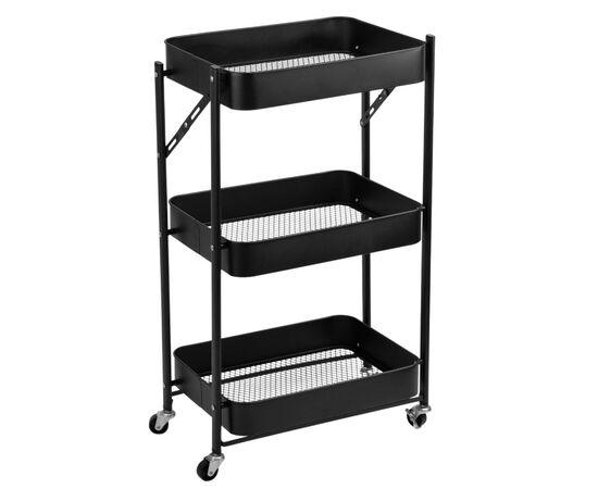 Этажерка металлическая "Пространство", черная, изображение 3 ᐒ купить на  ❤ Like7km.com.ua