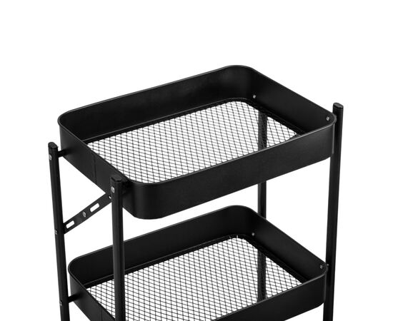 Этажерка металлическая "Пространство", черная, изображение 4 ᐒ купить на  ❤ Like7km.com.ua