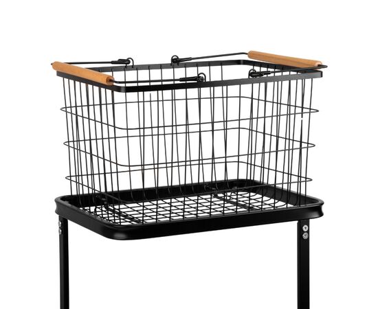 Этажерка металлическая "Гармония Порядка", черная, изображение 5 ᐒ купить на  ❤ Like7km.com.ua