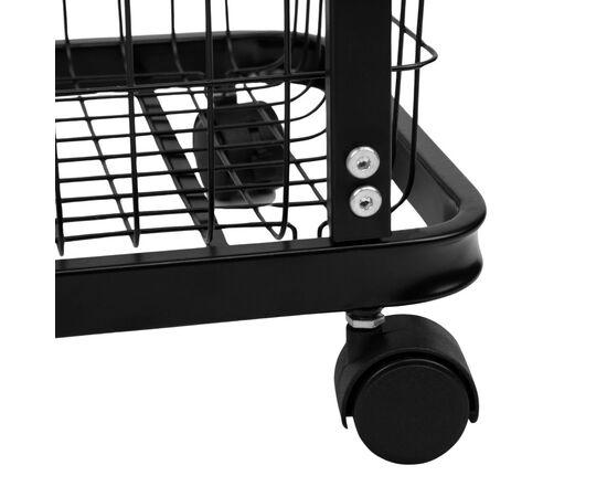 Этажерка металлическая "Гармония Порядка", черная, изображение 9 ᐒ купить на  ❤ Like7km.com.ua