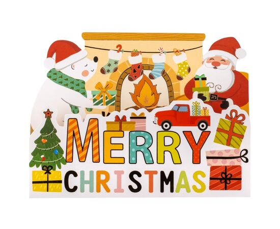 Серия открыток "Веселых праздников", 4 вида, изображение 5 ᐒ купить на  ❤ Like7km.com.ua