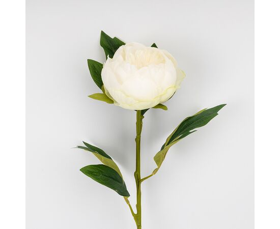 Искусственный пион, белый, 70 см, изображение 2 ᐒ купить на  ❤ Like7km.com.ua