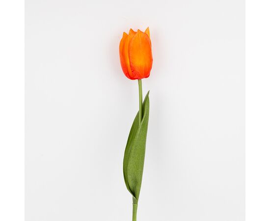 Искусственный тюльпан с эффектом живого прикосновения, оранжевый, 45 см, изображение 2 ᐒ купить на  ❤ Like7km.com.ua