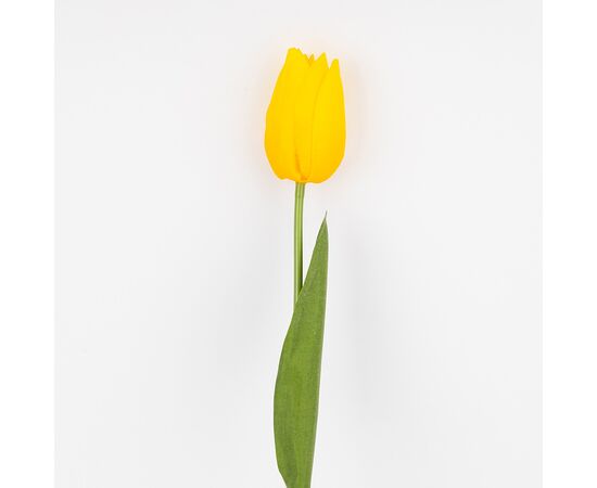 Искусственный тюльпан с эффектом живого прикосновения, желтый, 45 см, изображение 2 ᐒ купить на  ❤ Like7km.com.ua