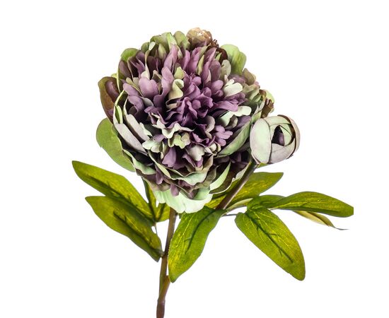 Цветок искусственный "Пион с бутоном" пурпурный, изображение 2 ᐒ купить на  ❤ Like7km.com.ua