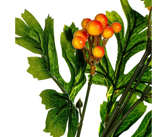 Ветвь калины с красно-желтым ягодами  искусственная, изображение 3 ᐒ купить на  ❤ Like7km.com.ua