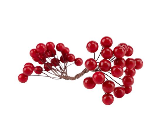 Набор декоративных ягодок "Дары природы", красный, 15 см 4SEASONS, изображение 2 ᐒ купить на  ❤ Like7km.com.ua