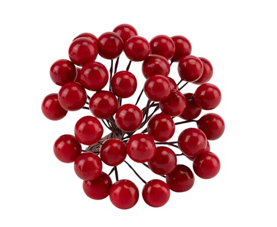 Набор декоративных ягодок "Дары природы", красный, 15 см 4SEASONS, изображение 3 ᐒ купить на  ❤ Like7km.com.ua